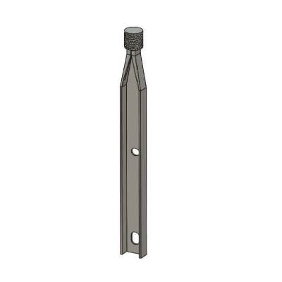 ESPIGA RECTA PARA CABEZA DE POSTE DE F°G° 24'' 610X35X4.5MM D1ES0306 ARAGCU MT