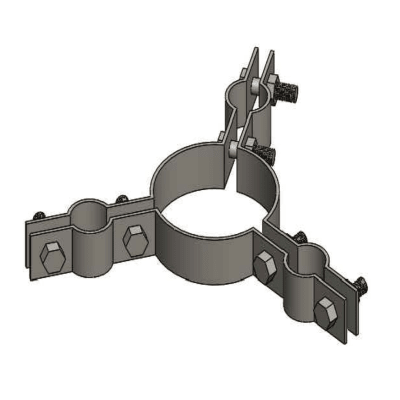 ABRAZADERA PARA PASTORAL TRIPLE 1-1/2'' 48 152 3/16'' D1AB0504 ARAGCU AP