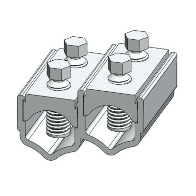 CONECTOR DOBLE VIA AL/AL O AL/CU DE 4 PERNOS 70-300MM2 WB-300  ARAGCU MT