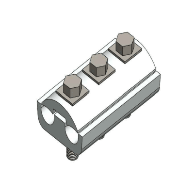 CONECTOR DOBLE VIA ALUMINIO DE 3 PERNOS 120-240MM M1C00106 ARAGCU MT