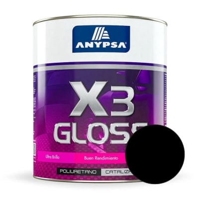 GLOSS POLIURETANO X-3 NEGRO 3.785L ANYPSA