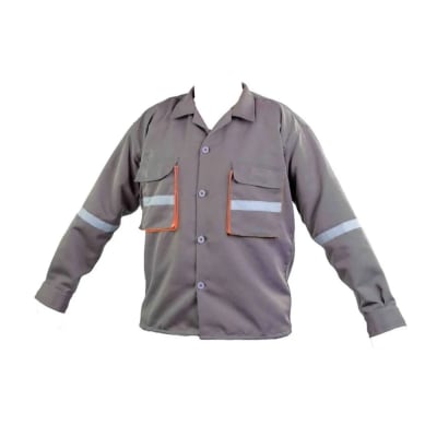 CAMISA DE TRABAJO DRILL TEC PLOMO NARANJA TALLA L WERKEN
