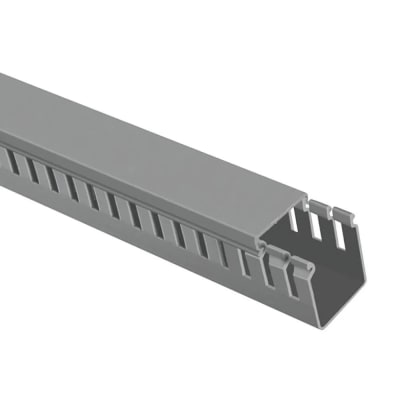 CANALETA RANURADA 40X60MM 2M GRIS MUTLUSAN