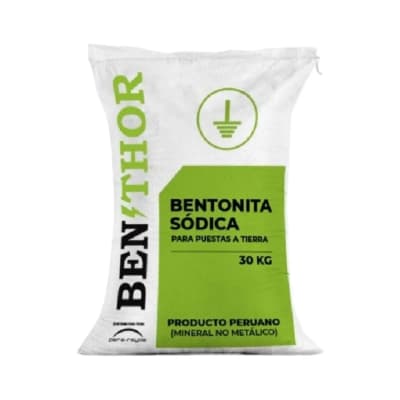 BENTONITA SODICA PARA PUESTAS A TIERRA 30KG THOR