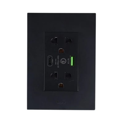 TOMACORRIENTE DOBLE UNIVERSAL MATTE CON USB Y TIPO C 15W ORANGE