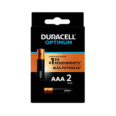 PILA OPTIMUM AAA 2 UNIDADES DURACELL