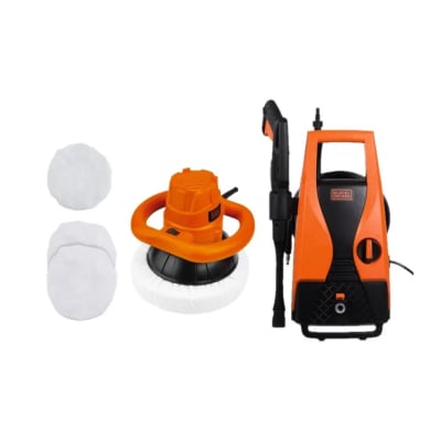 PULIDORA ORBITAL KP12K 240MM 120W + HIDROLAVADORA PW1450TD 1400W BLACK & DECKER