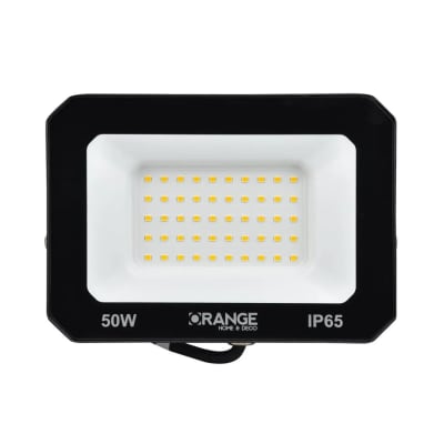 REFLECTOR LED 50W NEGRO LUZ CALIDA ORANGE