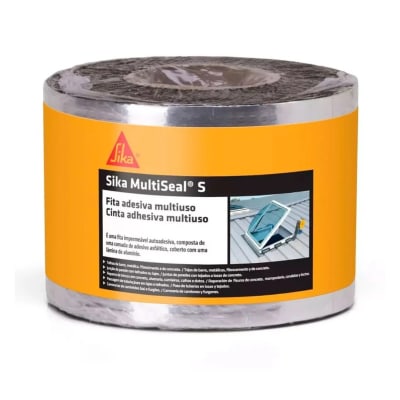 CINTA AUTOADHESIVA IMPERMEABLE MULTISEAL S ALUMINIO 10CMX10M SIKA