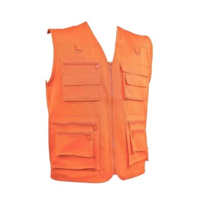 CHALECO DE TRABAJO DRILL INDUSTRIAL MULTIBOLSILLOS NARANJA TALLA L WERKEN