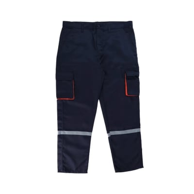 PANTALON DE TRABAJO DRILL TEC MULTIBOLSILLO AZULNARANJA TALLA M WERKEN