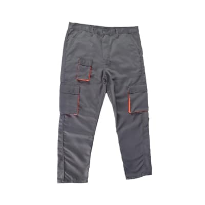 PANTALON DE TRABAJO DRILL TEC PLOMO NARANJA MULTIBOLSILLO TALLA L WERKEN