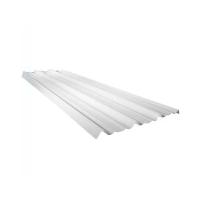 TECHO TRAPEZOIDAL TRASLUCIDO 3.60X1.10X1.4M BLANCO FIBRAFORTE