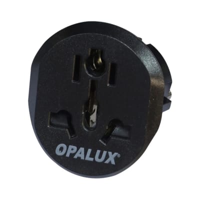 ADAPTADOR UNIVERSAL MODELO OP6052NG NEGRO 10A 250V OPALUX