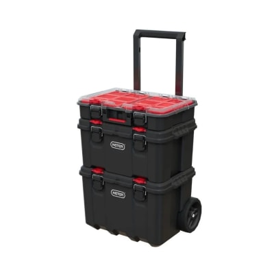 TORRE CAJAS DE HERRAMIENTAS STACK&ROLL 3 EN 1 NEGRO/ROJO KETER