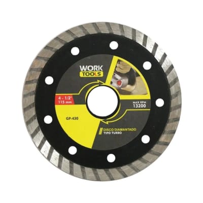 DISCO DE CORTE DIAMANTADO 4.5'' TURBO HOME TOOLS