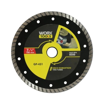 DISCO DE CORTE DIAMANTADO 7'' TURBO HOME TOOLS