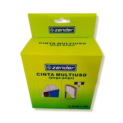ROLLO PEGA PEGA NEGRO 25MM X 5 METROS SIN ADHESIVO ZENDER