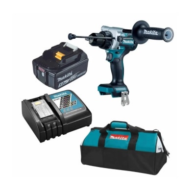 TALADRO PERCUTOR DHP486Z + BATERIA 5AH + CARGADOR + MALETIN MAKITA