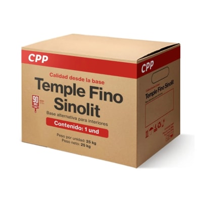 CAJA DE TEMPLE FINO SINOLIT BLANCO 25KG CPP