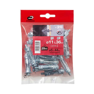 TORNILLO + TARUGO 11X36MM X 20UND STANDERS
