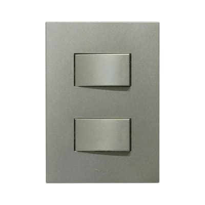 PLACA ARMADA INTERRUPTOR DOBLE MATTE TERRA ORANGE