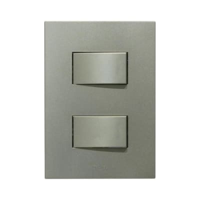 PLACA ARMADA CONMUTADOR DOBLE MATTE TERRA ORANGE