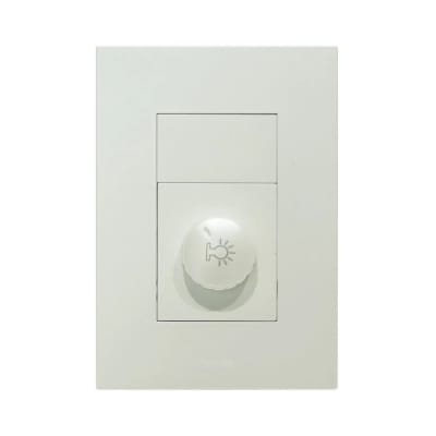PLACA ARMADA INTERRUPTOR DIMMER MATTE BLANCO ORANGE