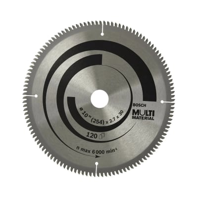 DISCO DE SIERRA CIRCULAR MULTIMATERIAL 254-30MM 120 DIENTES BOSCH