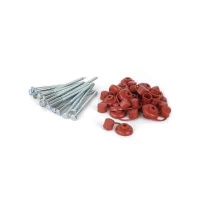 KIT TIRAFON 1/4'' X 4.5'' + CAPUCHON TEJA 20 UNIDADES SM