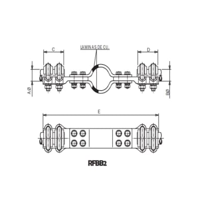TEE VERTICAL 600X150MM GALV. CALIENTE ARAGCU VM