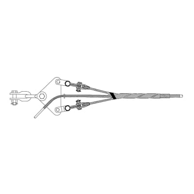 KIT ARMADO DE RETENCION DOBLE ADSS Ø:22.00-22.80MM AN-220-2280 ARAGCU FO