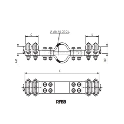 ADAPTADORES CASQUILLO OJO 12.5KN MODELO R-16/E/Ø20 ARAGCU AT