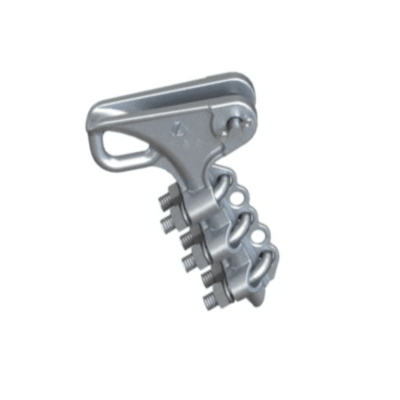 GRAPAS ANCLAJE TIPO PISTOLA 2 PERNOS ALUMINIO Ø:4-12MM MODELO GA-1 Ø14 ARAGCU AT