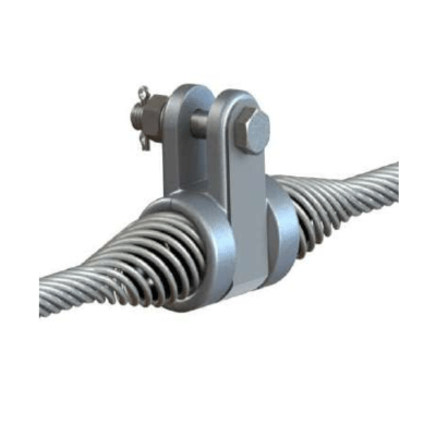 GRAPAS DE SUSPENSION ARMADA PARA CABLE ACERO GALV Ø:9.31-9.70MM MODELO GAS-1 / 9.5-AC ARAGCU AT