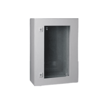 CAJA METALICA CON PUERTA DE PLEXIGLÁS IP66 (HIMEL STP8 830) 800X800X300MM ARAGCU VM