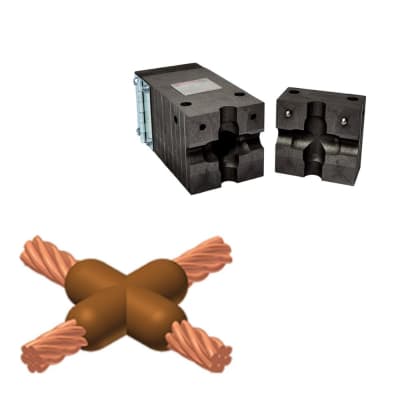 MOLDE TIPO CC-4 CABLE-CABLE 185MM2-185MM2 HORIZONTALX M-3185 THERMOWELD