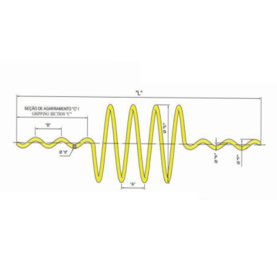 AMORTIGUADOR DE VIBRACION PVC TIPO ESPIRAL DOBLE 6.32-8.88MM SFDY-9202 TELECOM
