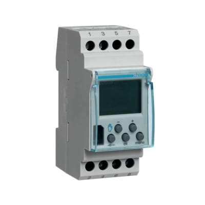 INTERRUPTOR HORARIO DIGITAL 2 MOD 16A 230VAC 2 CONM HAGER
