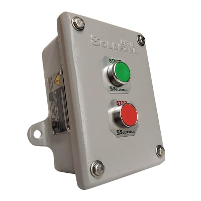 ESTACION DE MANDO DE UNA SALIDA STAR STOP NEMA 4 1 H de 1/2'' S4-1PA1PP1S2P1050 SOLDEXEL