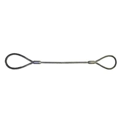 ESTROBO DE CABLE DE ACERO OJO SIMPLE 1 1/2''X3MTS AMERICAN BULL