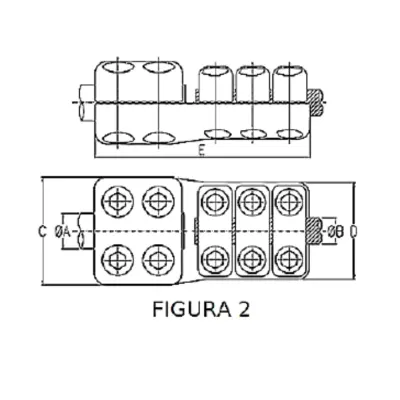 CONECTORES ANTICORONA RECTO TUBO-CABLE F2 T:Ø30MM C:Ø27.1-29.2MM MODELO 350.563T ARAGCU EI