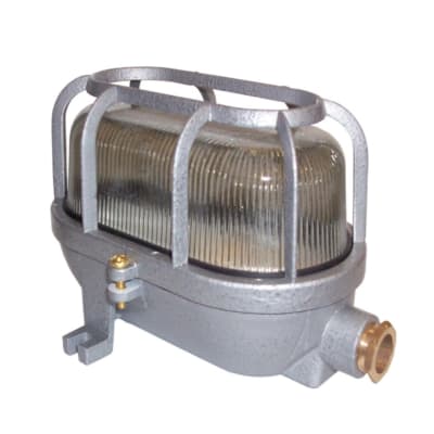 FANAL OVAL ROJO DE 100W PLUS ALUMINIO SIN LAMPARA IP66  FOR/H100 AIBAR