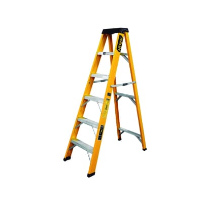 ESCALERA TIPO TIJERA 15 PASOS FIBRA DE VIDRIO HESC FV 4 15 HORN