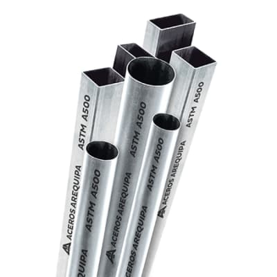 TUBOS REDONDOS GALVANIZADOS A500 1/2''X2.5MMX6MTS ACEROS AREQUIPA