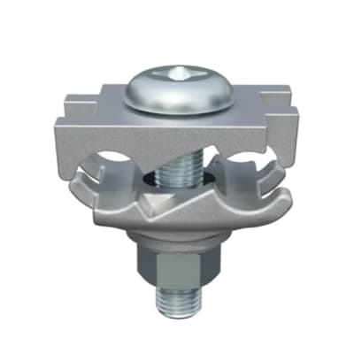 CONECTOR TIERRA DOBLE CU/ES P/2 CABLES PARAL 2AWG-2/0AWG A BARRA C/PERNO HDG DE 2-1/4'' UL BURNDY