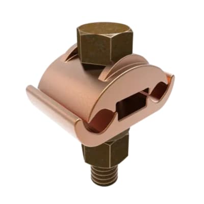 CONECTOR TIERRA DOBLE CU P/2 CABLES PARAL. 2/0AWG - 250MCM A BARRA C/PERNO Ø2-1/4'' UL BURNDY