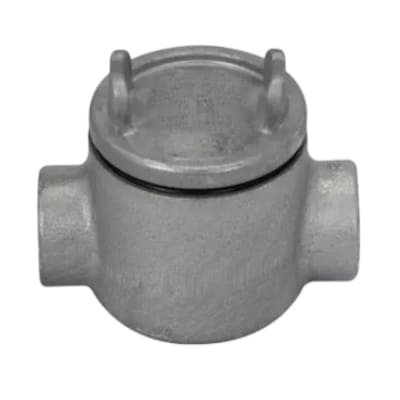 CAJA REDONDA TIPO GUAX AL. 1-1/2'' COVER Ø5'' NEMA 7 CL1 DIV1&2 UL CROUSE HINDS