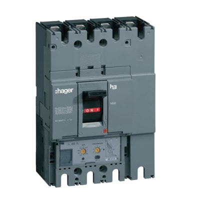 ITM CAJA MOLDEADA FIJO H3E H400E 4P 400A FT/FM 85KA/220V HAGER