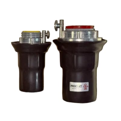 CONECTOR CONDUIT TIPO HUB C/AISLAMIENTO ACERO 3'' REVESTIDO DE PVC UL STG80P PROCOAT